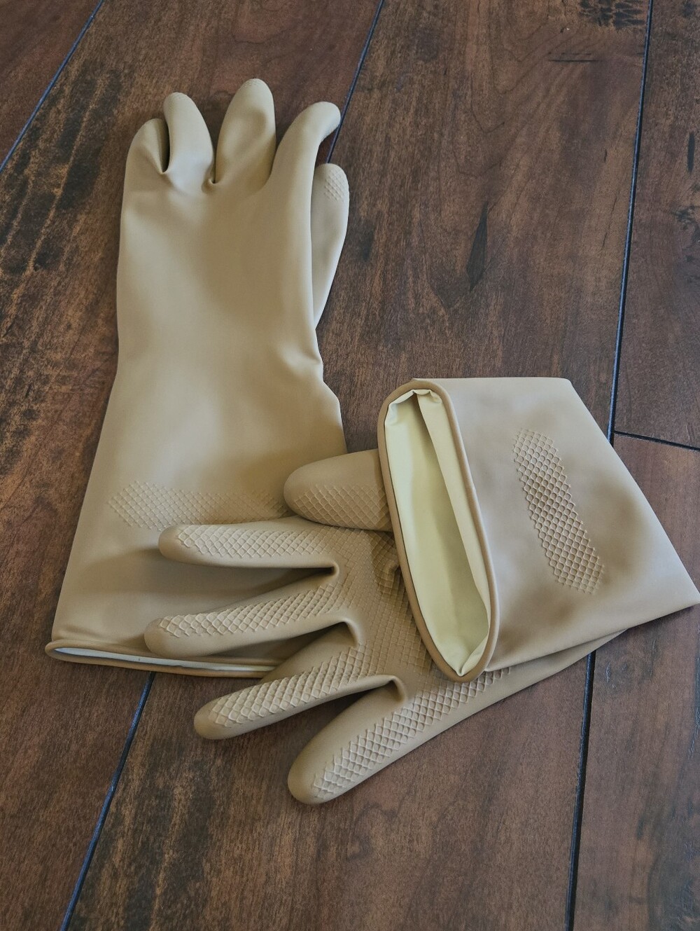 Latex Household Gloves 32cm Medium Thickness Reusable Durable Oil-Resistant - Picture 6 of 8